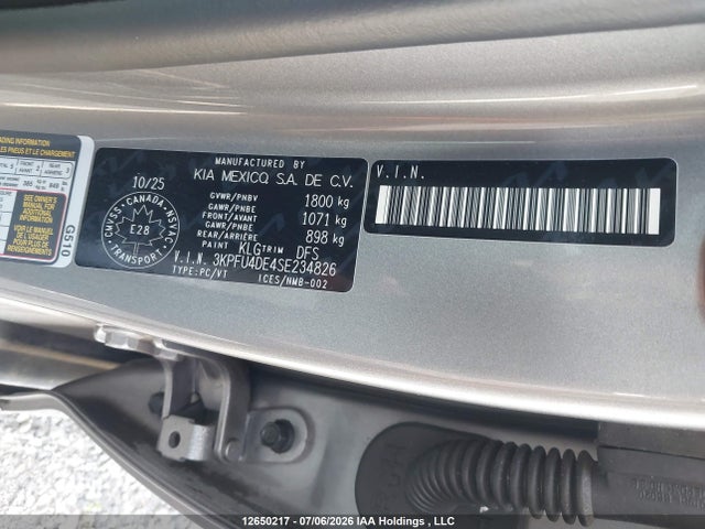 KIA K4 Ex/ex+ 2025 3KPFU4DE4SE234826 Image 9