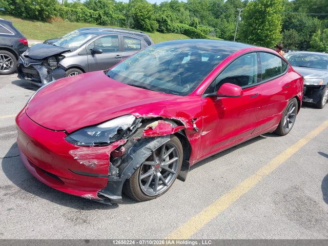 12650224 :رقم المزاد ، 5YJ3E1EA2PF476431 vin ، 2023 Tesla Model 3 مزاد بيع
