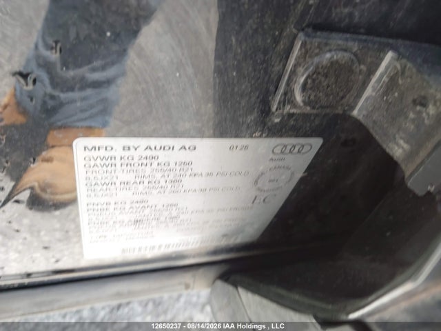 12650237 :رقم المزاد ، WA14AAFY5S2056616 vin ، 2025 Audi Q5 45 Progressiv مزاد بيع