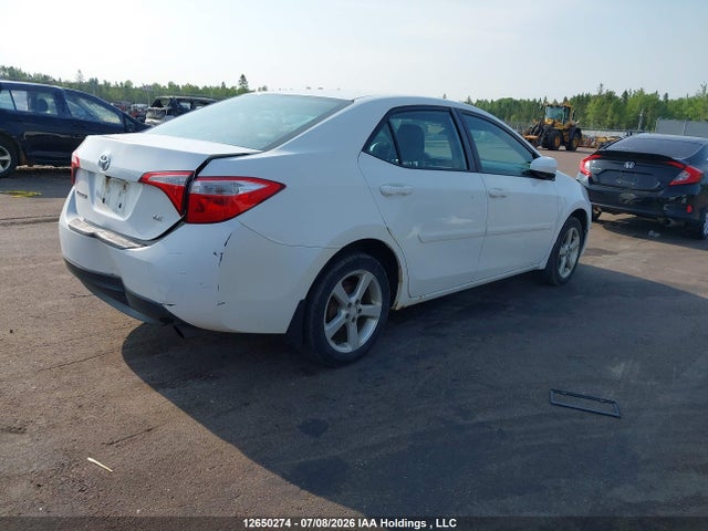 12650274 :رقم المزاد ، 2T1BURHE5EC134730 vin ، 2014 Toyota Corolla Le مزاد بيع
