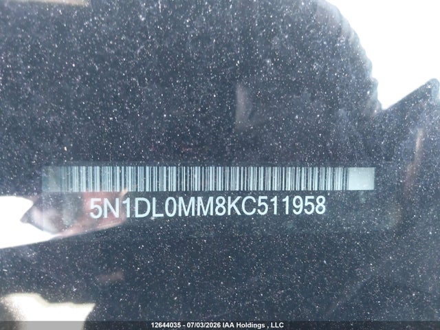 5N1DL0MM8KC511958 Infiniti QX60 PURE