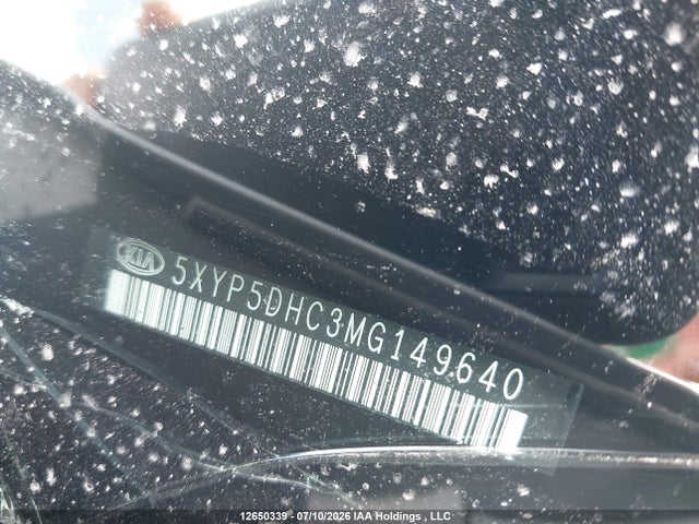 12650339 :رقم المزاد ، 5XYP5DHC3MG149640 vin ، 2021 Kia Telluride Nightsky/sx/sx Limited مزاد بيع