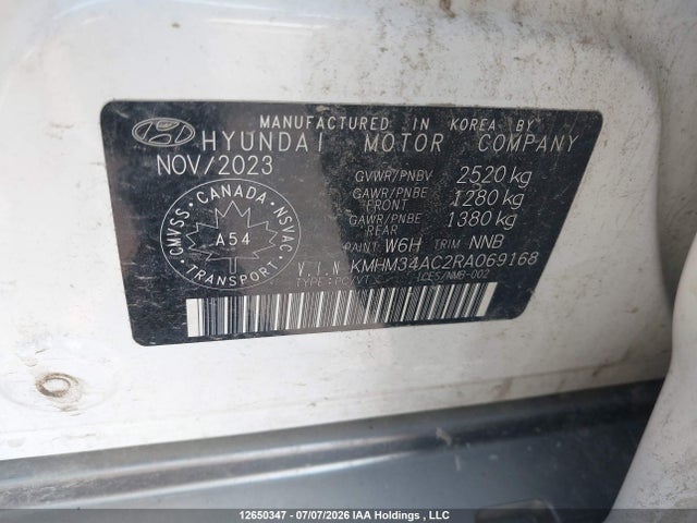 KMHM34AC2RA069168 Hyundai Ioniq 6 Sel