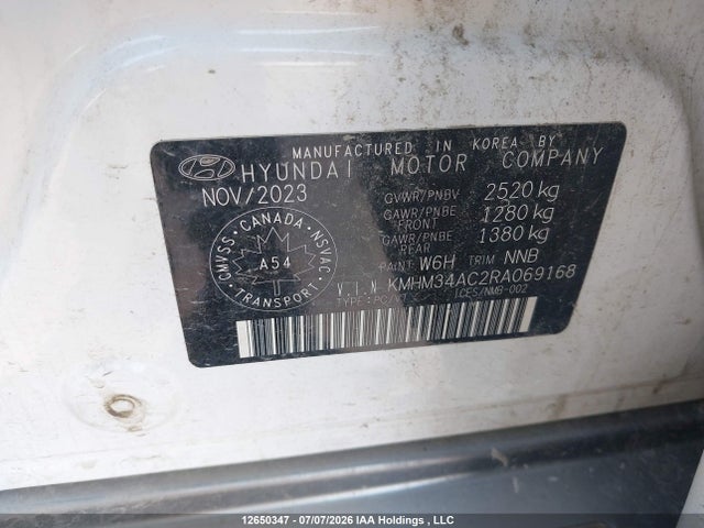KMHM34AC2RA069168 Hyundai Ioniq 6 Sel