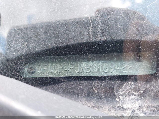 2011 Ford Fiesta Ses მანქანა იყიდება აუქციონზე, vin: 3FADP4FJXBM169422, აუქციონის ნომერი: 12650370