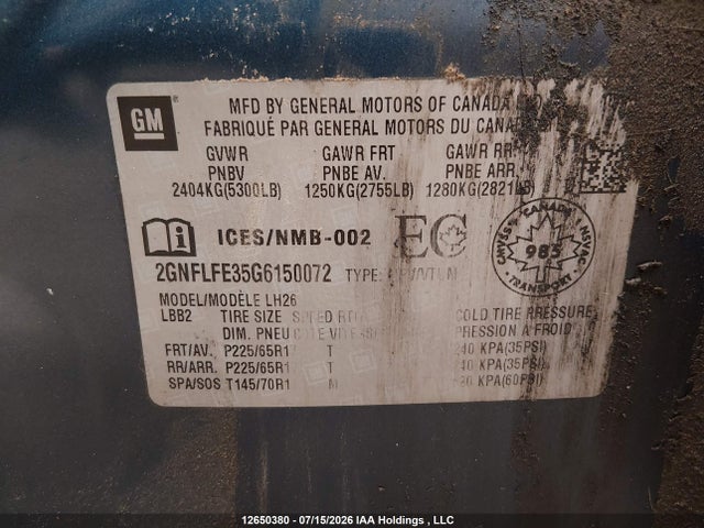 Chevrolet EQUINOX LT 2016 2GNFLFE35G6150072 Image 9