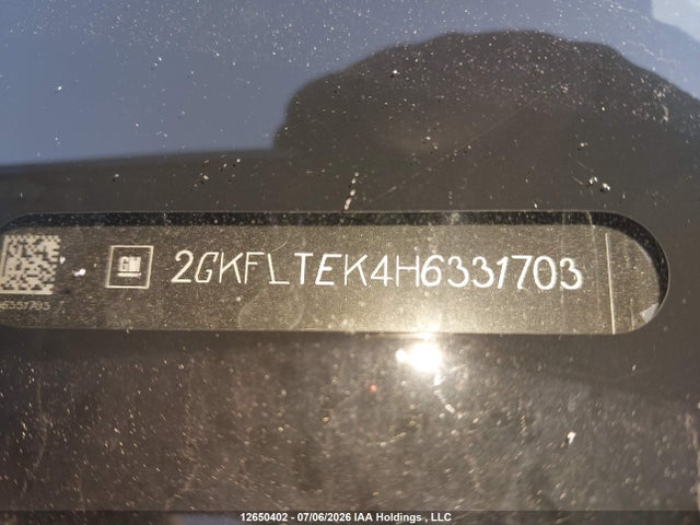 12650402 :رقم المزاد ، 2GKFLTEK4H6331703 vin ، 2017 Gmc Terrain Sle مزاد بيع