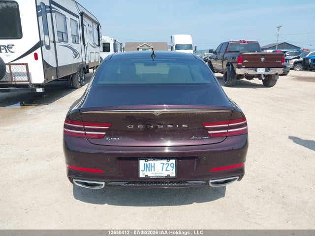 Aukcja sprzedaży 2021 Genesis G80 2.5t Advanced Awd, vin: KMTGB4SC9MU043808, numer aukcji: 12650412