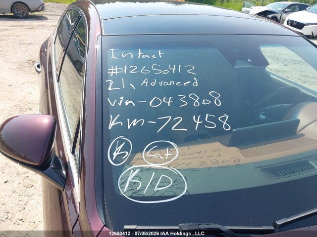 Aukcja sprzedaży 2021 Genesis G80 2.5t Advanced Awd, vin: KMTGB4SC9MU043808, numer aukcji: 12650412