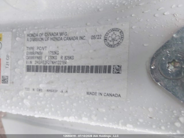 Honda Civic Lx 2022 2HGFE2F27NH122164 Image 9