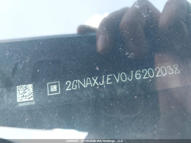 Aukcja sprzedaży 2018 Chevrolet Equinox Lt, vin: 2GNAXJEV0J6202038, numer aukcji: 12650487