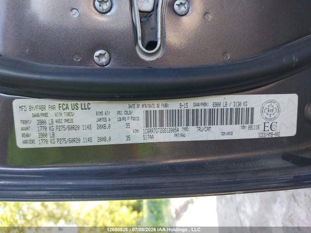 RAM 1500 Slt 2016 1C6RR7GT2GS120054 Image 9
