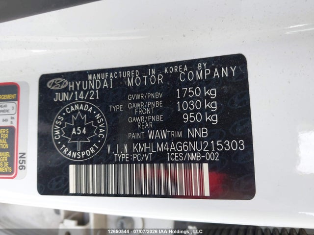 Hyundai ELANTRA SEL 2022 KMHLM4AG6NU215303 Image 9