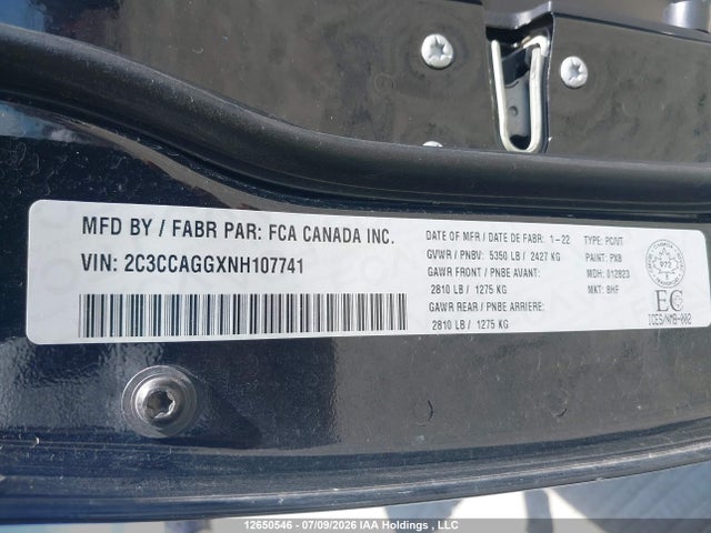 Chrysler 300 S 2022 2C3CCAGGXNH107741 Image 9