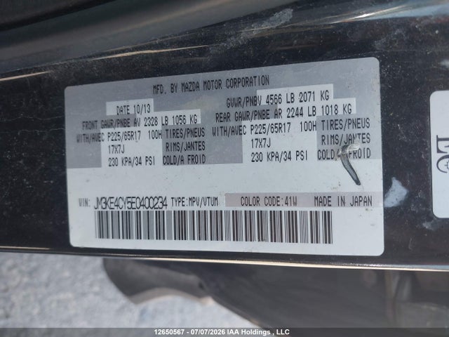 Mazda Cx-5 Gs 2014 JM3KE4CY5E0400234 Image 9
