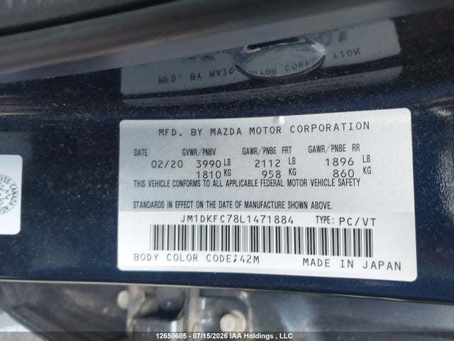 Mazda Cx-3 Gs 2020 JM1DKFC78L1471884 Image 9