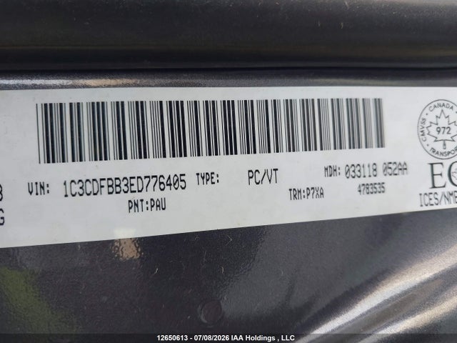 Продажа на аукционе авто 2014 Dodge Dart Sxt, vin: 1C3CDFBB3ED776405, номер лота: 12650613