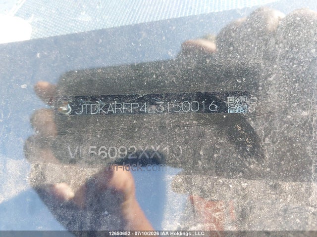 Toyota PRIUS PRIME 2020 JTDKARFP4L3150016 Image 9