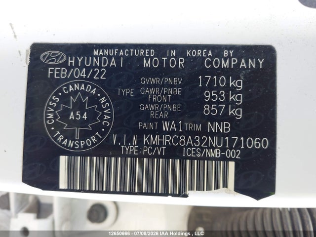 KMHRC8A32NU171060 Hyundai Venue Preferred With Two-tone Body Colour
