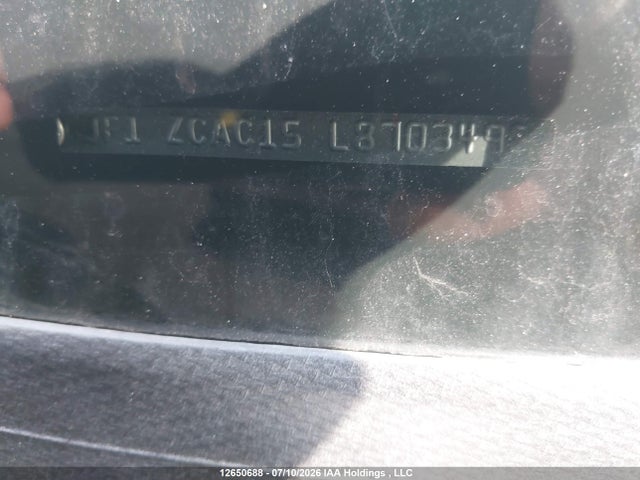 12650688 :رقم المزاد ، JF1ZCAC15L8703498 vin ، 2020 Subaru Brz Sport-tech مزاد بيع