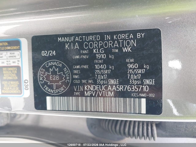 KIA SELTOS S 2024 KNDEUCAA5R7635710 Image 9