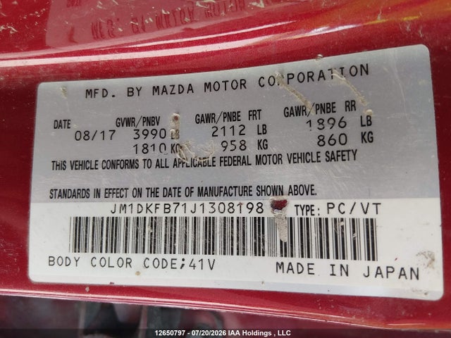 Mazda Cx-3 Sport 2018 JM1DKFB71J1308198 Image 9