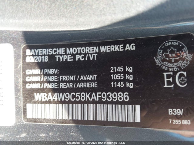 Aukcja sprzedaży 2019 Bmw 440i Xdrive, vin: WBA4W9C58KAF93986, numer aukcji: 12650798