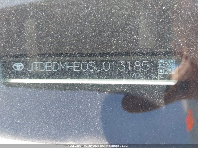 2025 Toyota Corolla Hybrid Le მანქანა იყიდება აუქციონზე, vin: JTDBDMHE0SJ013185, აუქციონის ნომერი: 12650803