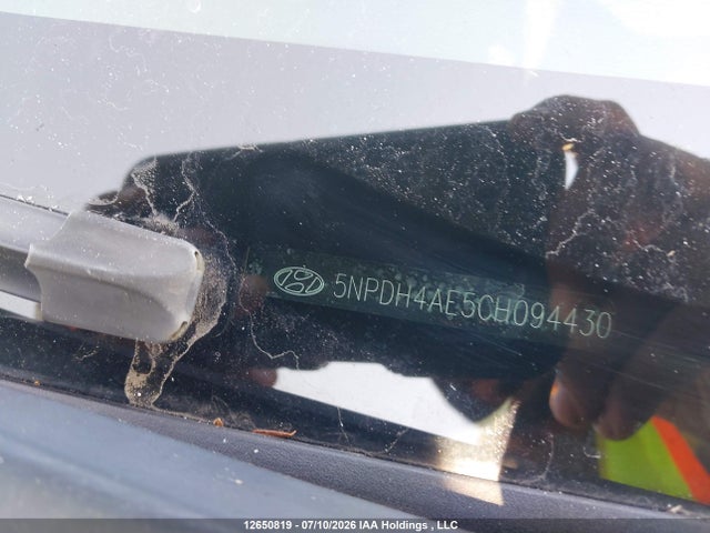 12650819 :رقم المزاد ، 5NPDM4AE5CH094430 vin ، 2012 Hyundai Elantra مزاد بيع
