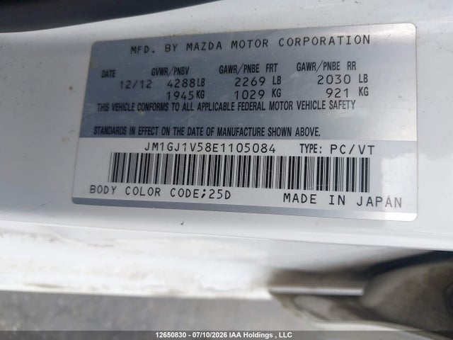 Mazda Mazda6 Gs 2014 JM1GJ1V58E1105084 Image 9