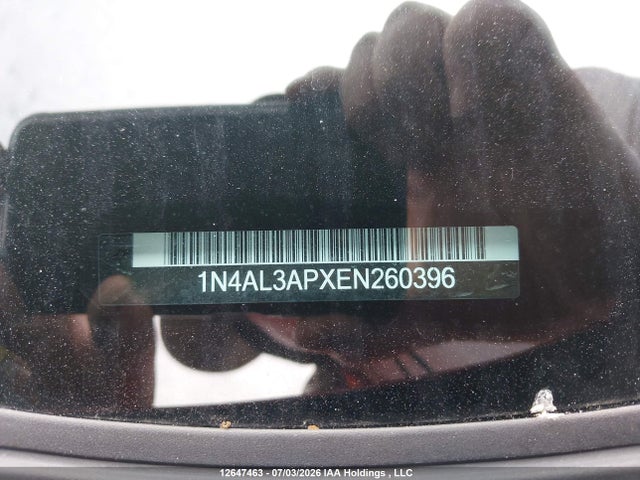 Aukcja sprzedaży 2014 Nissan Altima 2.5/2.5 S/2.5 Sl/2.5 Sv, vin: 1N4AL3APXEN260396, numer aukcji: 12647463