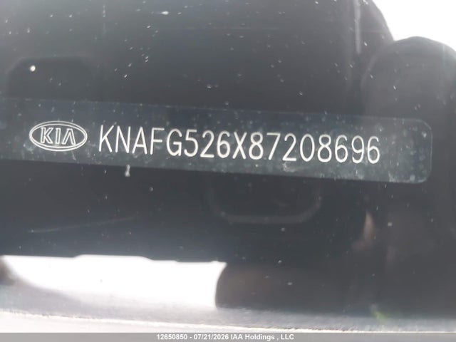 2008 Kia Rondo Lx/ex მანქანა იყიდება აუქციონზე, vin: KNAFG526X87208696, აუქციონის ნომერი: 12650850