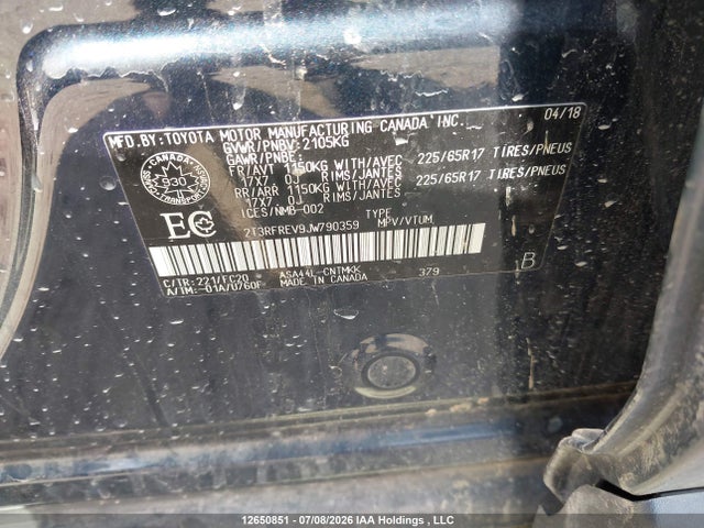 Toyota Rav4 Xle 2018 2T3RFREV9JW790359 Image 18