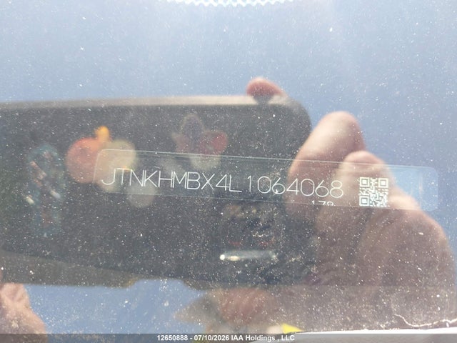 12650888 :رقم المزاد ، JTNKHMBX4L1064068 vin ، 2020 Toyota C-hr Xle/le/limited مزاد بيع