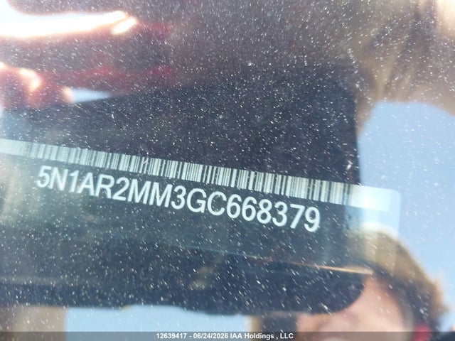 Aukcja sprzedaży 2016 Nissan Pathfinder Platinum/s/sl/sv, vin: 5N1AR2MM3GC668379, numer aukcji: 12639417