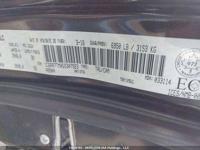 RAM 1500 Slt 2016 1C6RR7TM0GS307923 Image 17