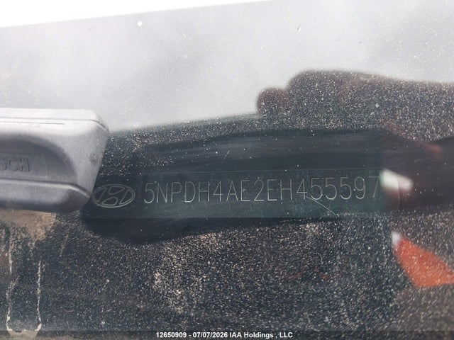 2014 Hyundai Elantra Gl მანქანა იყიდება აუქციონზე, vin: 5NPDH4AE2EH455597, აუქციონის ნომერი: 12650909