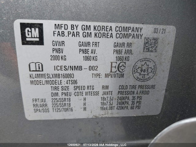 Buick Encore Gx Awd Select 2021 KL4MMESLXMB160093 Image 9