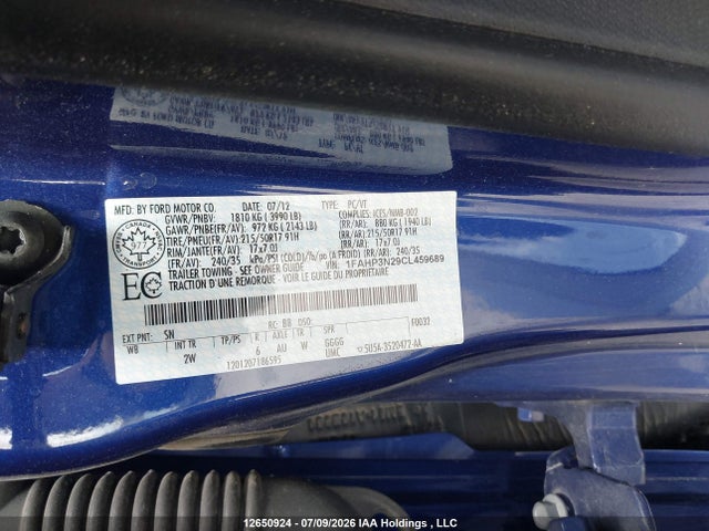 Продаж на аукціоні авто 2012 Ford Focus Titanium, vin: 1FAHP3N29CL459689, номер лоту: 12650924