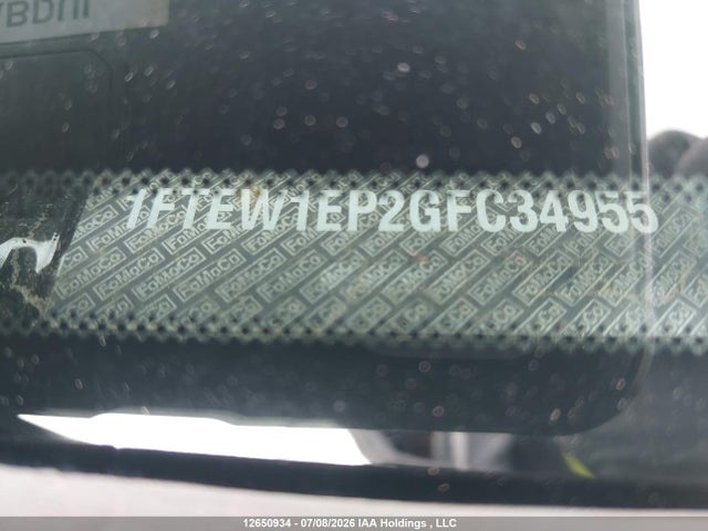 Продажа на аукционе авто 2016 Ford F-150 Lariat, vin: 1FTEW1EP2GFC34955, номер лота: 12650934