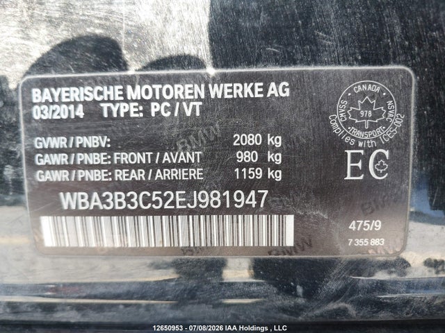 BMW 328i Xdrive 2014 WBA3B3C52EJ981947 Image 18