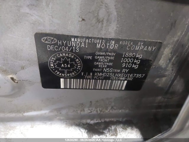Продаж на аукціоні авто 2014 Hyundai Elantra Gt Gl, vin: KMHD25LHXEU167357, номер лоту: 12638290