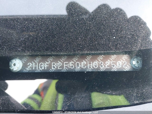 Aukcja sprzedaży 2012 Honda Civic Ex, vin: 2HGFB2F50CH032502, numer aukcji: 12650972