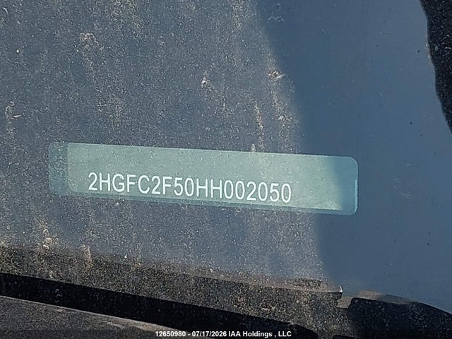 Aukcja sprzedaży 2017 Honda Civic Lx, vin: 2HGFC2F50HH002050, numer aukcji: 12650980