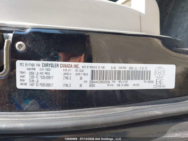 Aukcja sprzedaży 2009 Dodge Grand Caravan Se, vin: 2D8HN44E99R699294, numer aukcji: 12650989