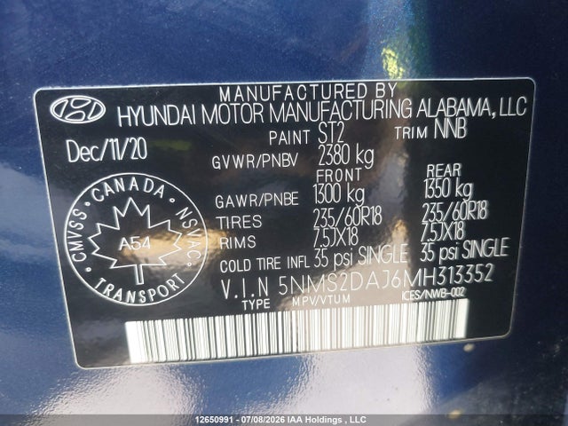 Hyundai Santa Fe Essential Awd 2021 5NMS2DAJ6MH313352 Image 19