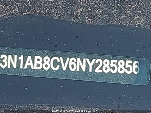 Продажа на аукционе авто 2022 Nissan Sentra Sv, vin: 3N1AB8CV6NY285856, номер лота: 12650998
