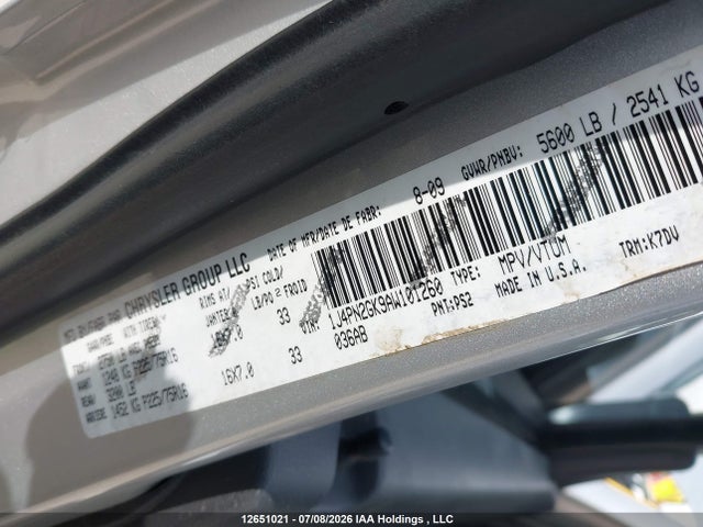 Aukcja sprzedaży 2010 Jeep Liberty, vin: 1J4PN2GK9AW101260, numer aukcji: 12651021