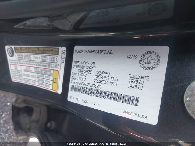 Acura Rdx Elite 2019 5J8TC2H72KL806829 Image 9