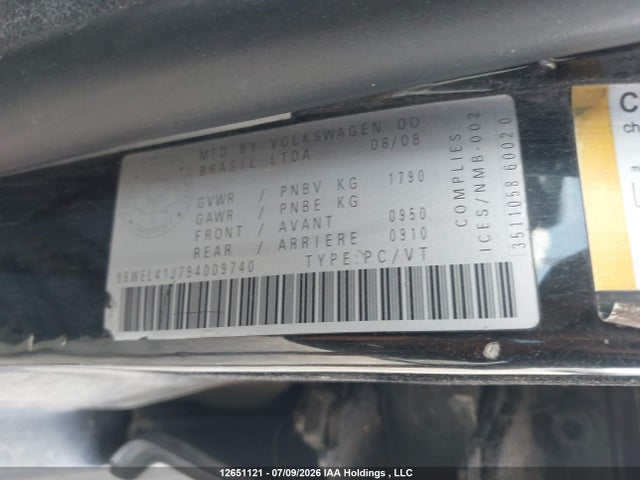 Aukcja sprzedaży 2009 Volkswagen City Golf, vin: 9BWEL41J794009740, numer aukcji: 12651121